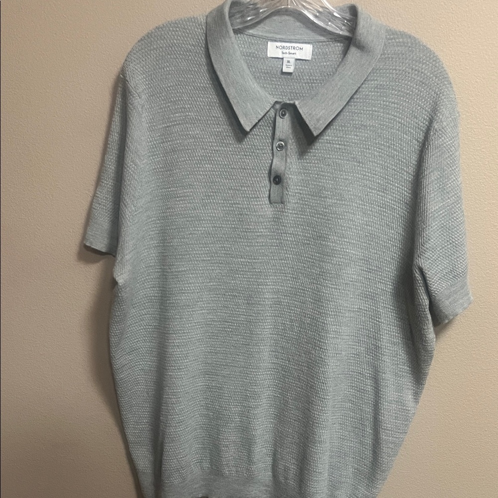 Nordstrom Light Gray Men's Polo Shirt